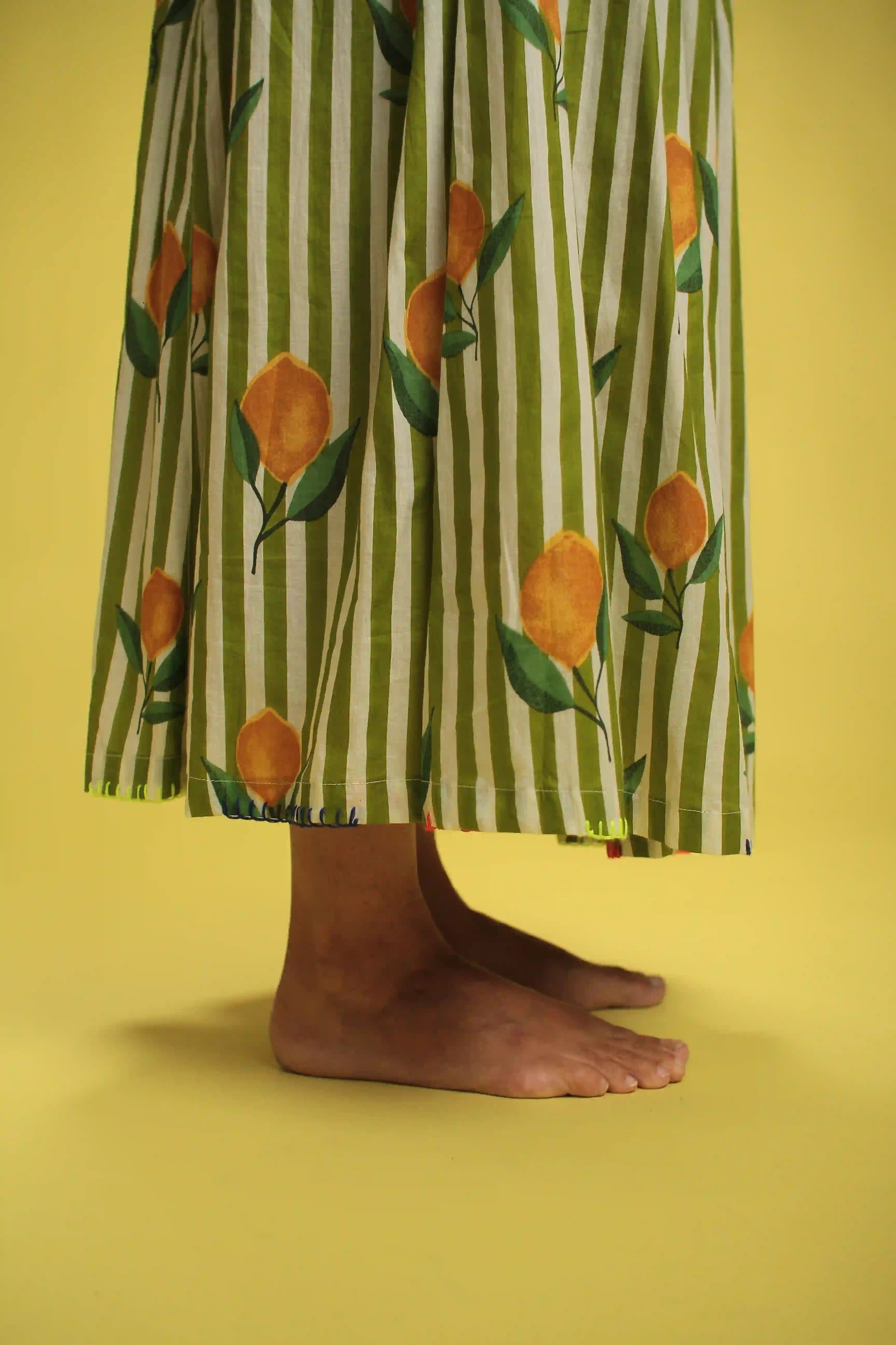 Jupe Vita Rayée Vert