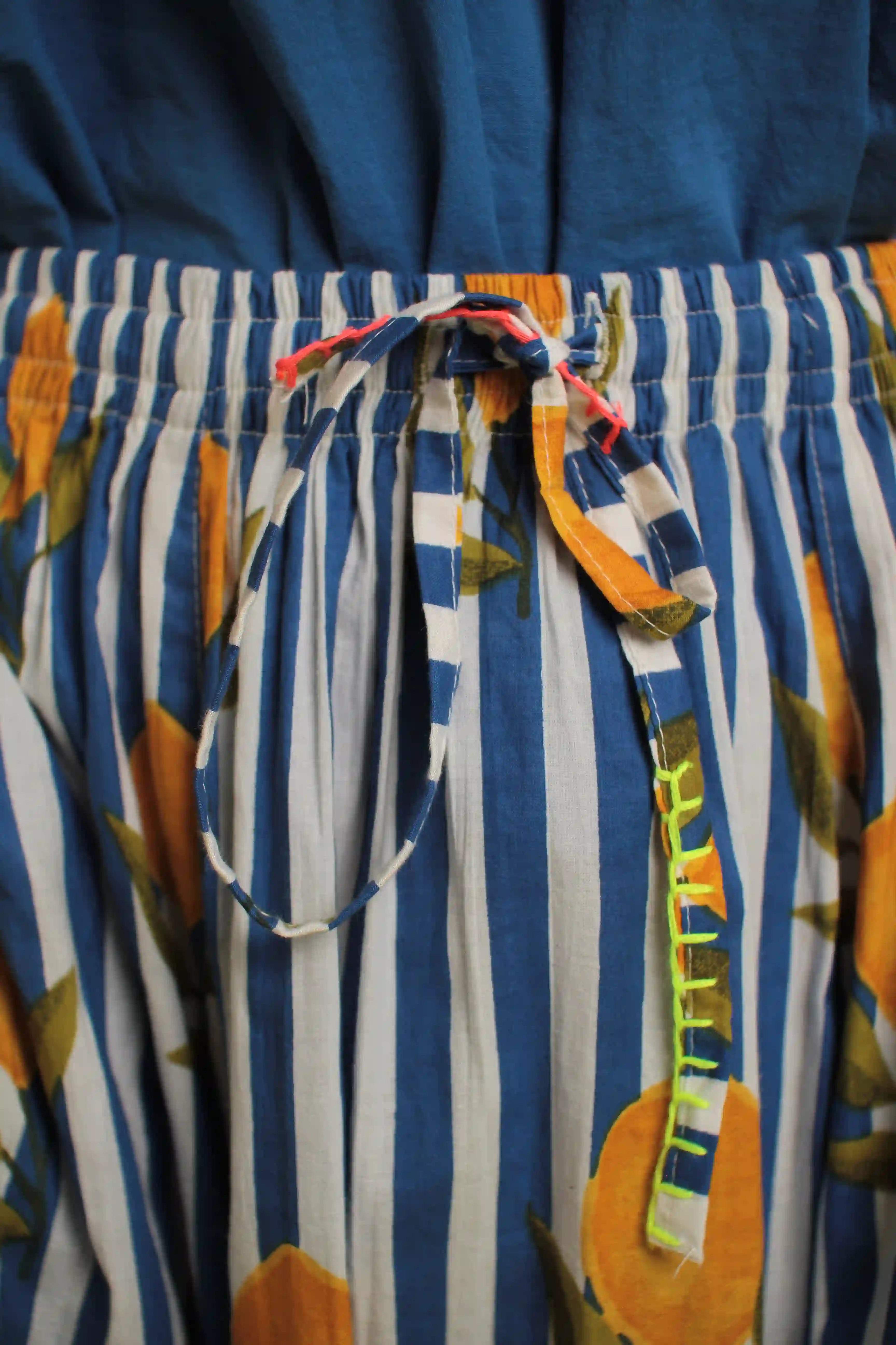 Jupe Vita Rayée Bleu