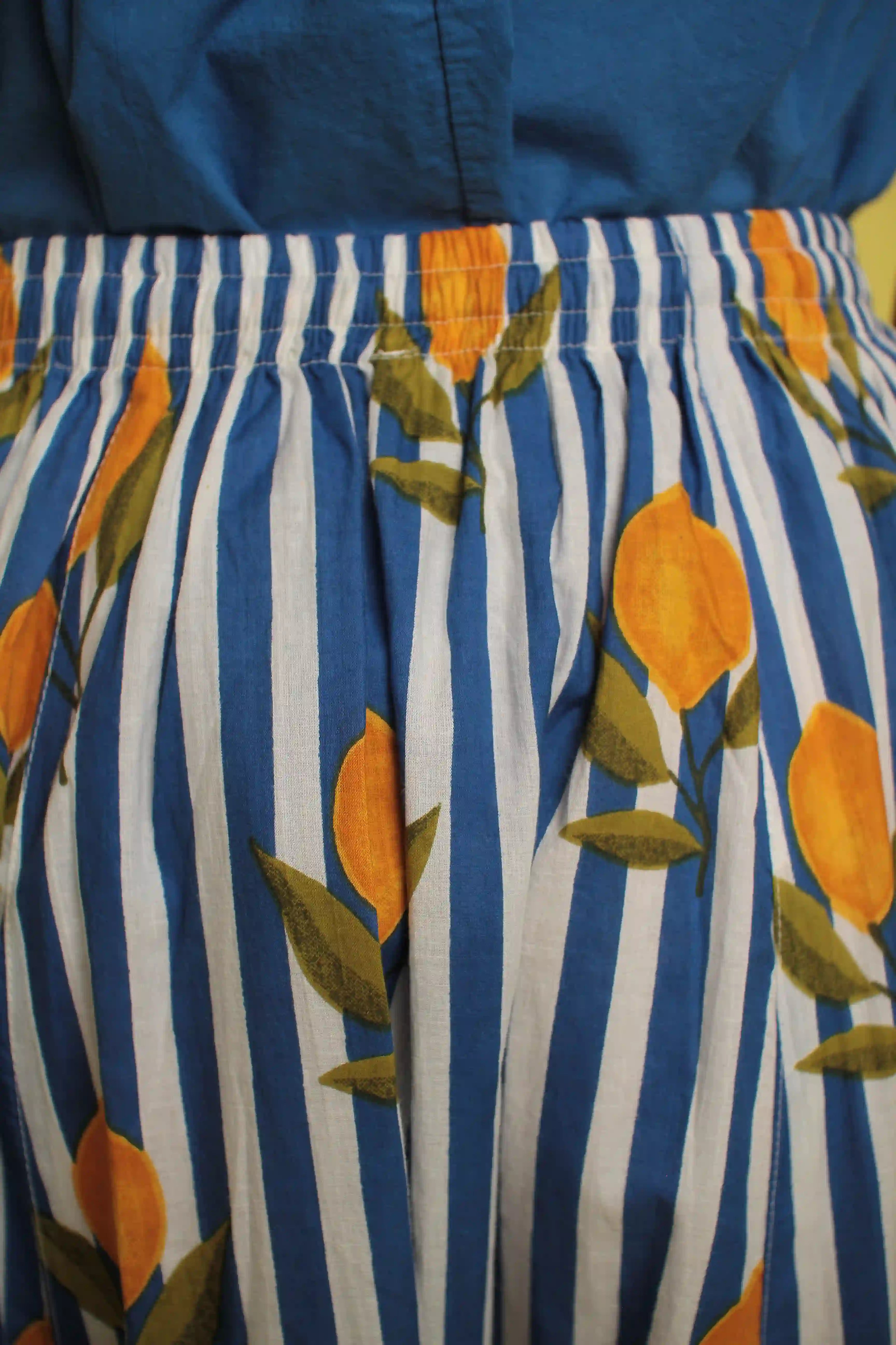 Jupe Vita Rayée Bleu