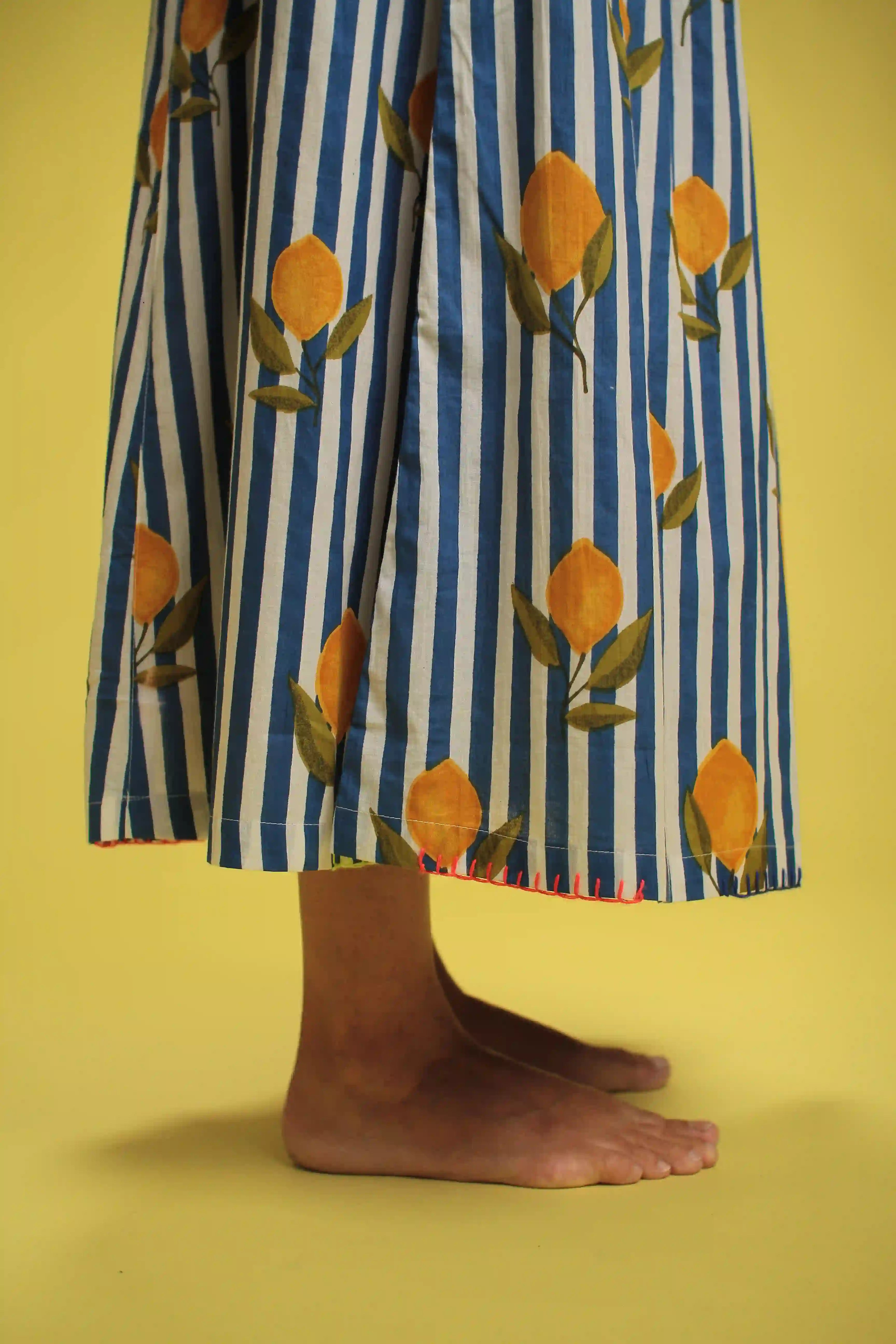 Jupe Vita Rayée Bleu