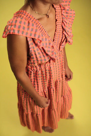 Robe Paola Orange Fluo