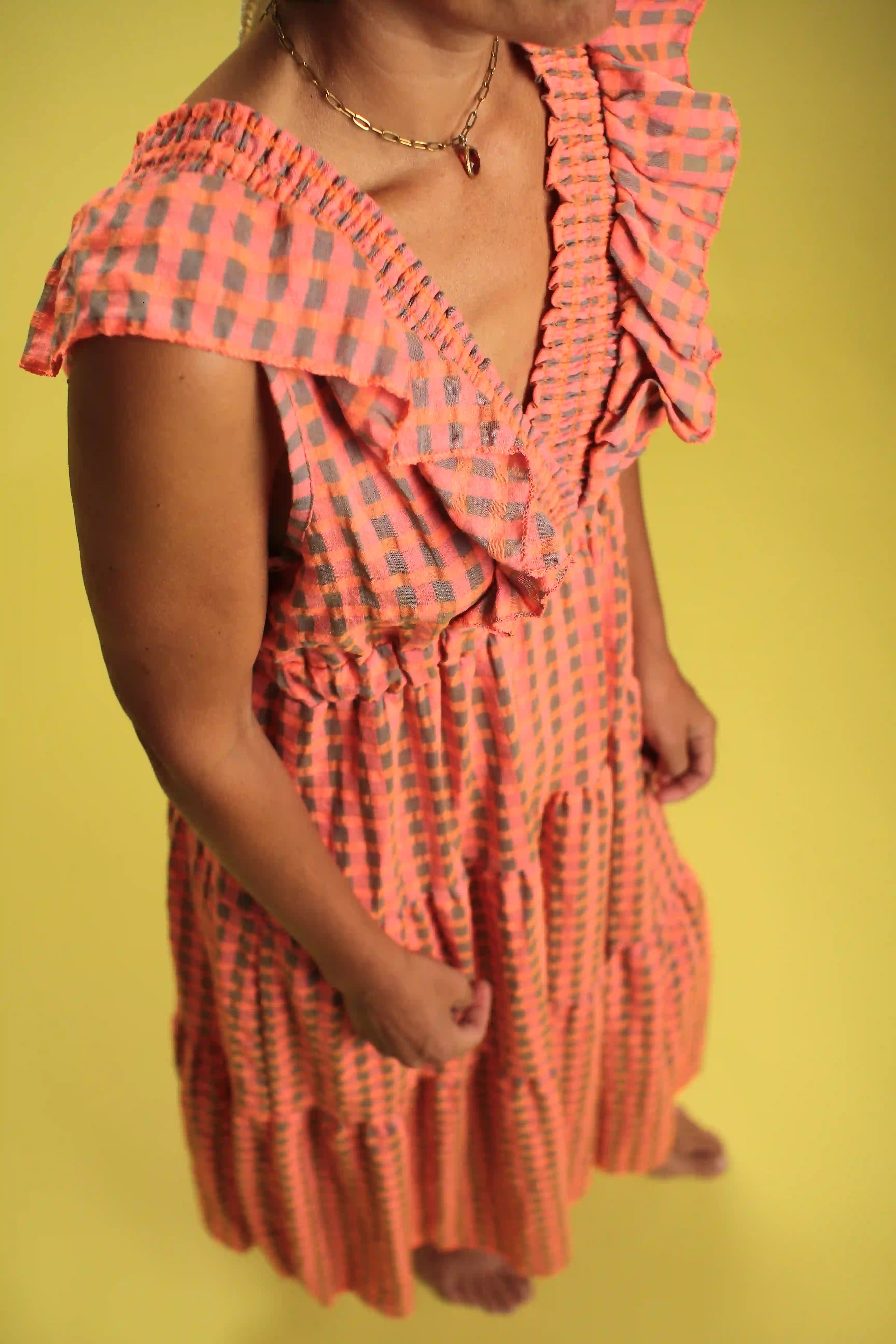 Robe Paola Orange Fluo