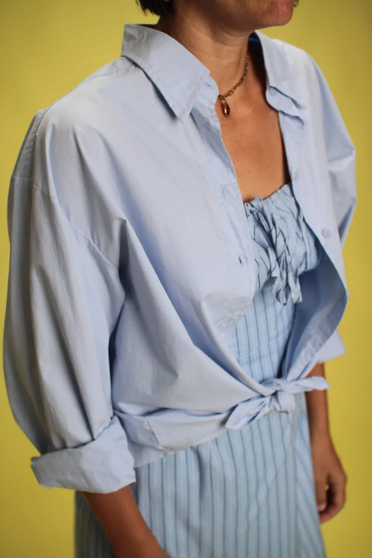 Chemise Boss bleu chambré