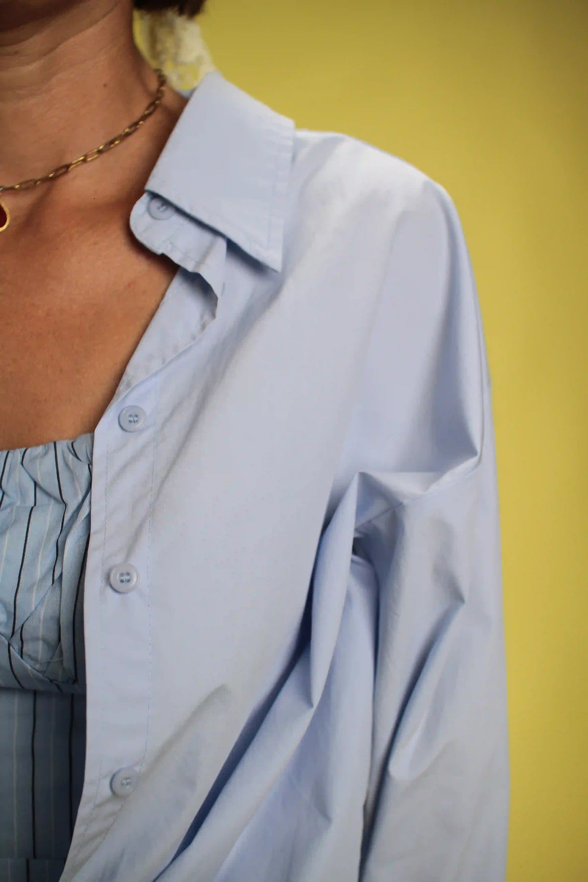 Chemise Boss bleu chambré