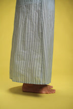robe Capri Rayée bleu/marine