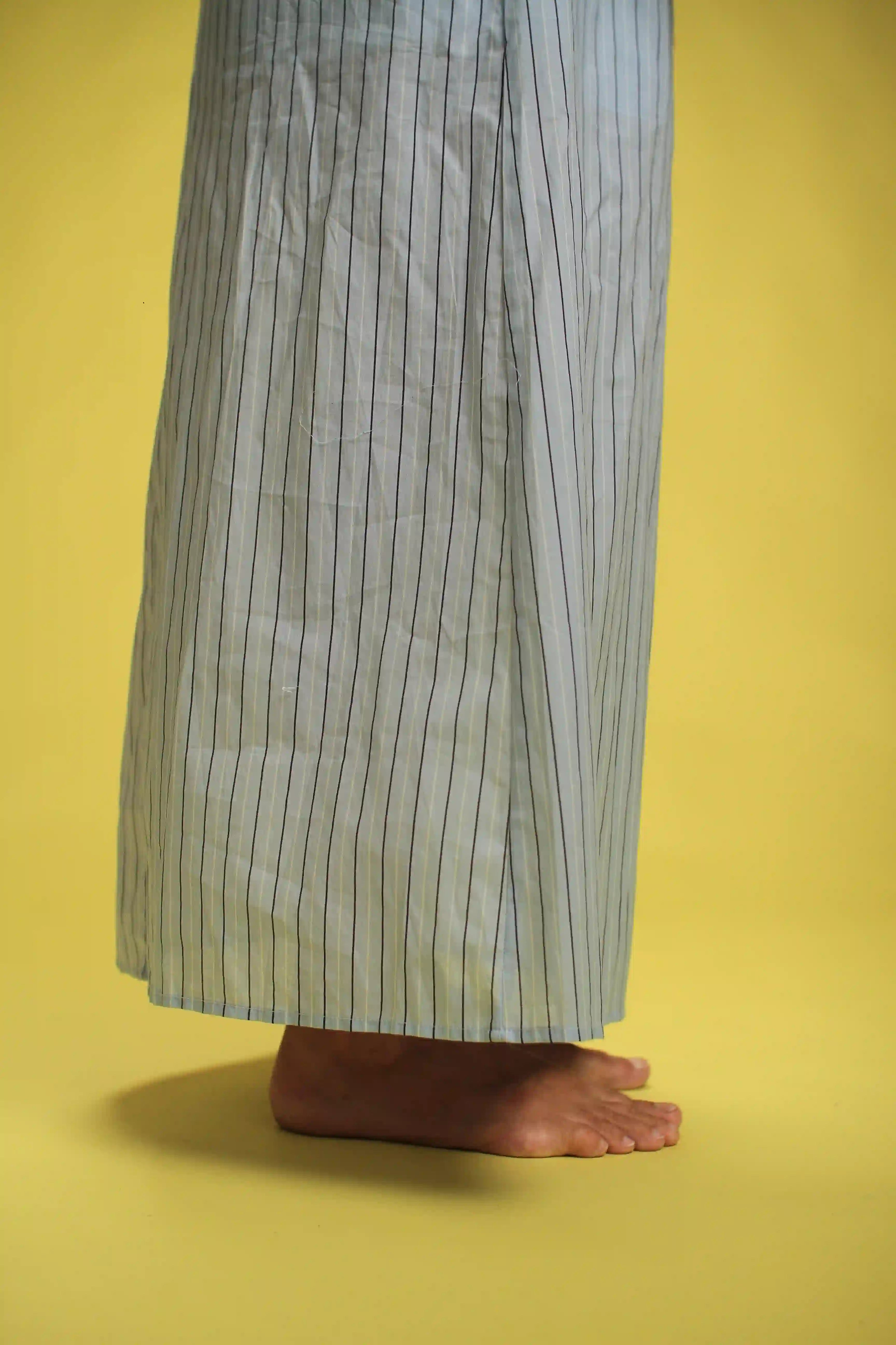 robe Capri Rayée bleu/marine