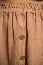 Jupe Rosa Taupe en lin