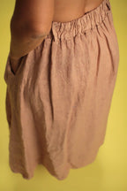 Jupe Rosa Taupe en lin