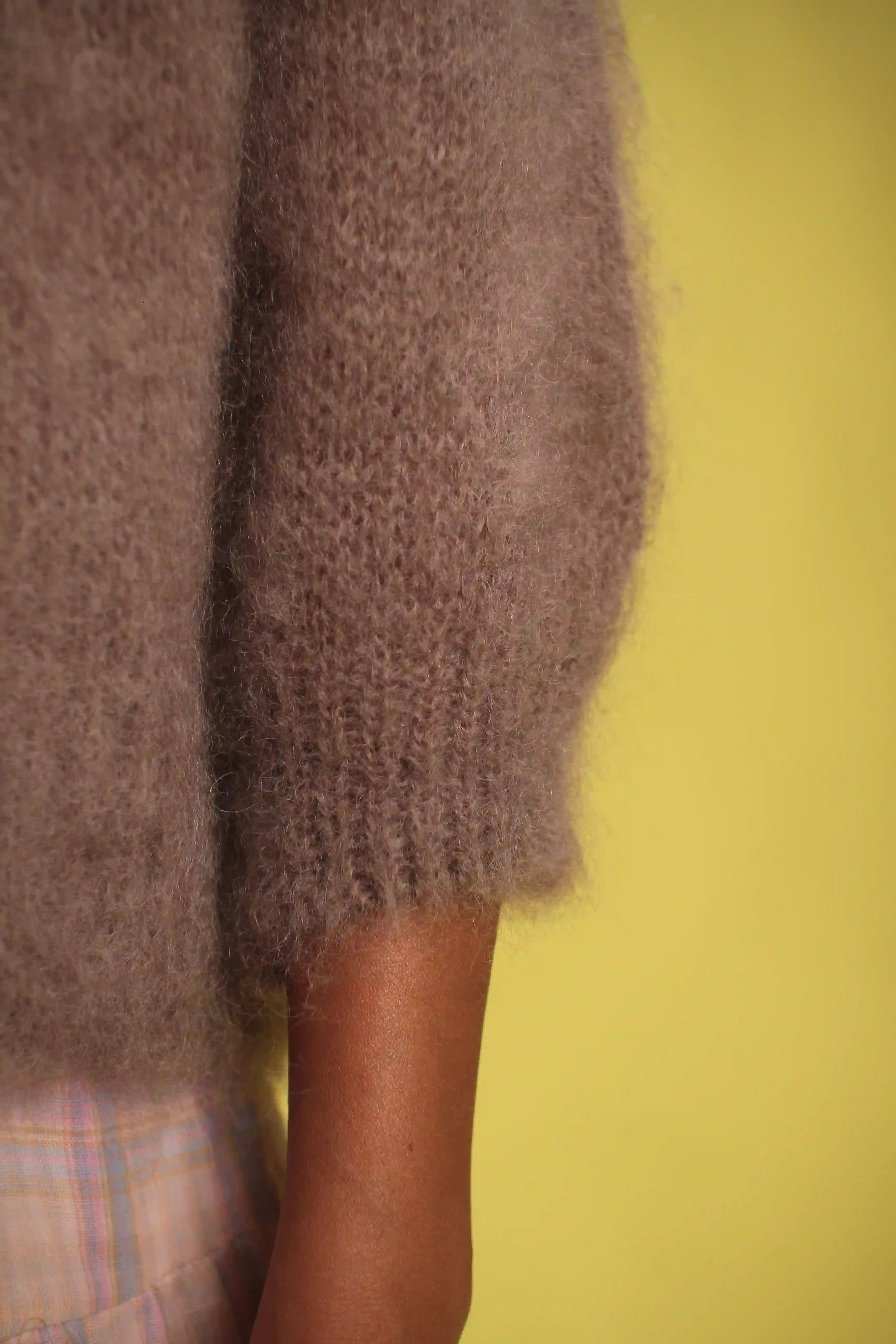 Gilet Hamid Mohair Taupe