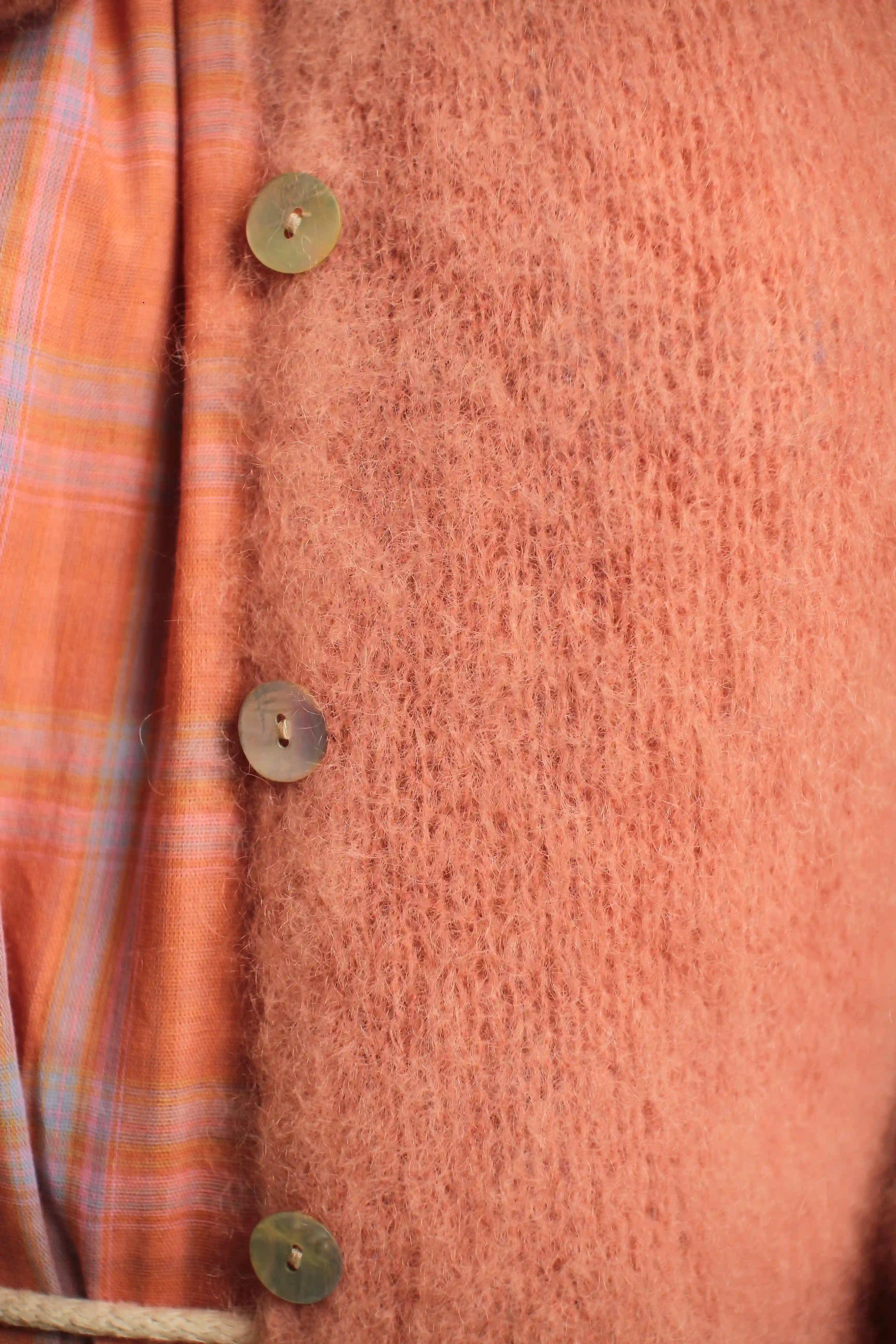Gilet Tania Mohair rose