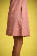 Robe Jackie trapèze Rose