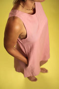 Robe Jackie trapèze Rose