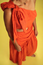 Robe Salima Orange sanguine