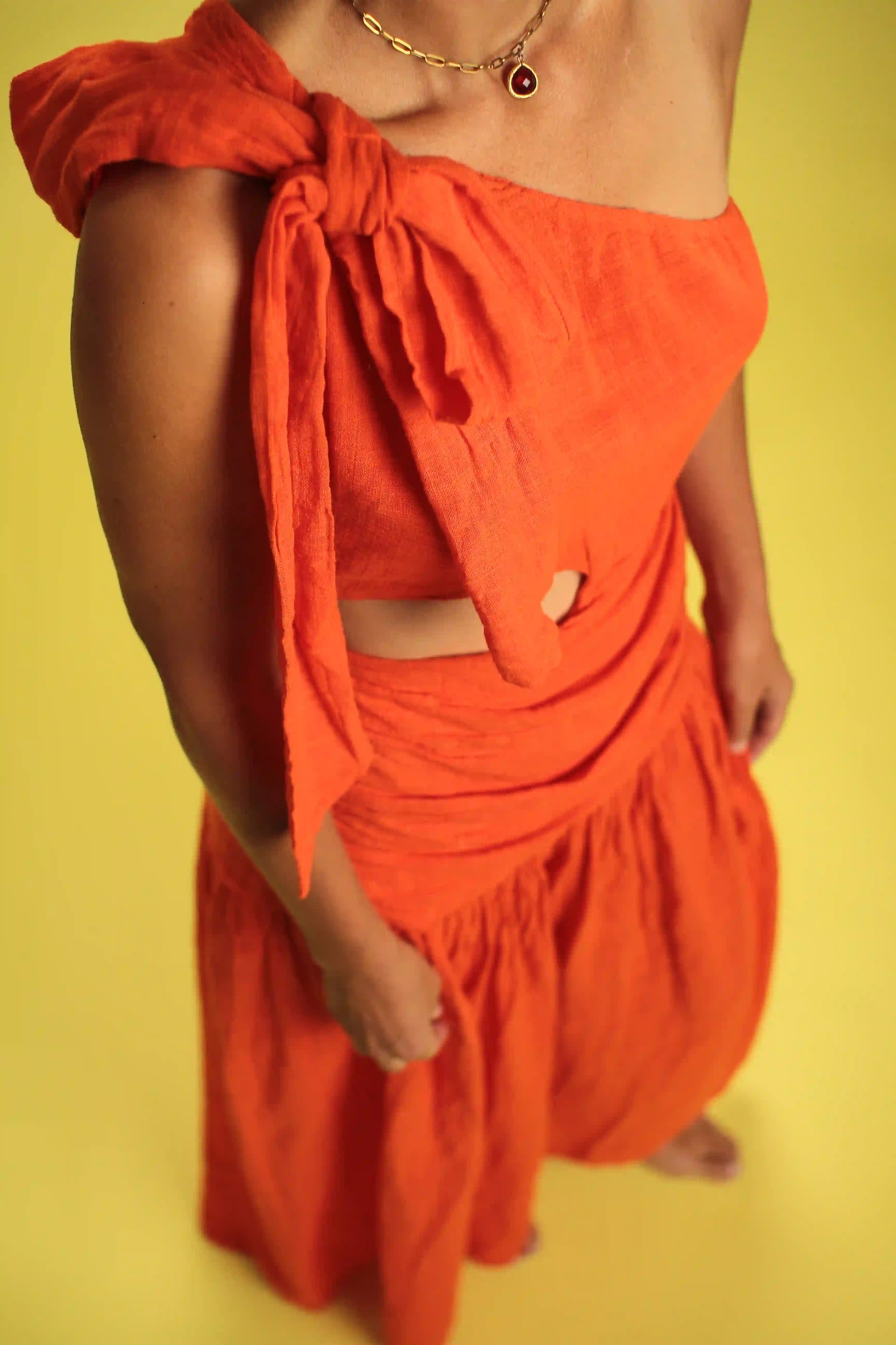 Robe Salima Orange sanguine