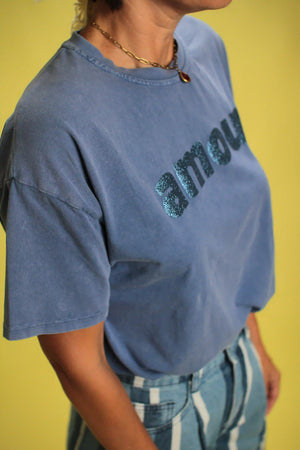 T-Shirt Amour Bleu