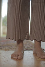Pantalon rayé Bordeaux "Yvan"