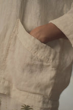 Veste Lin Ecru "Teddy"