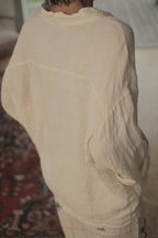 Veste Lin Ecru "Teddy"