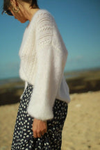 Gilet "Bianca" en kid Mohair