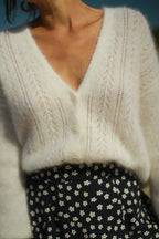 Gilet "Bianca" en kid Mohair