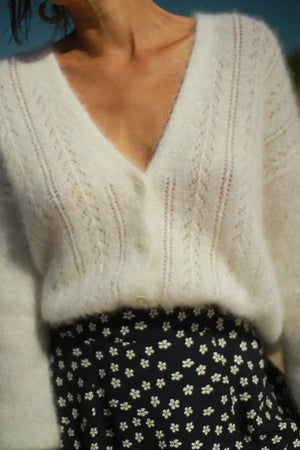 Gilet "Bianca" en kid Mohair