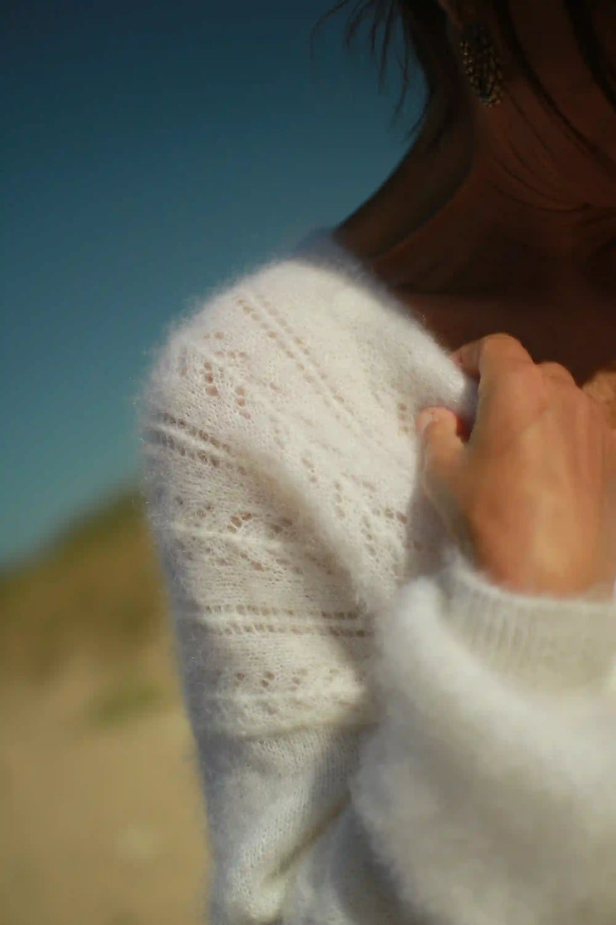 Gilet "Bianca" en kid Mohair