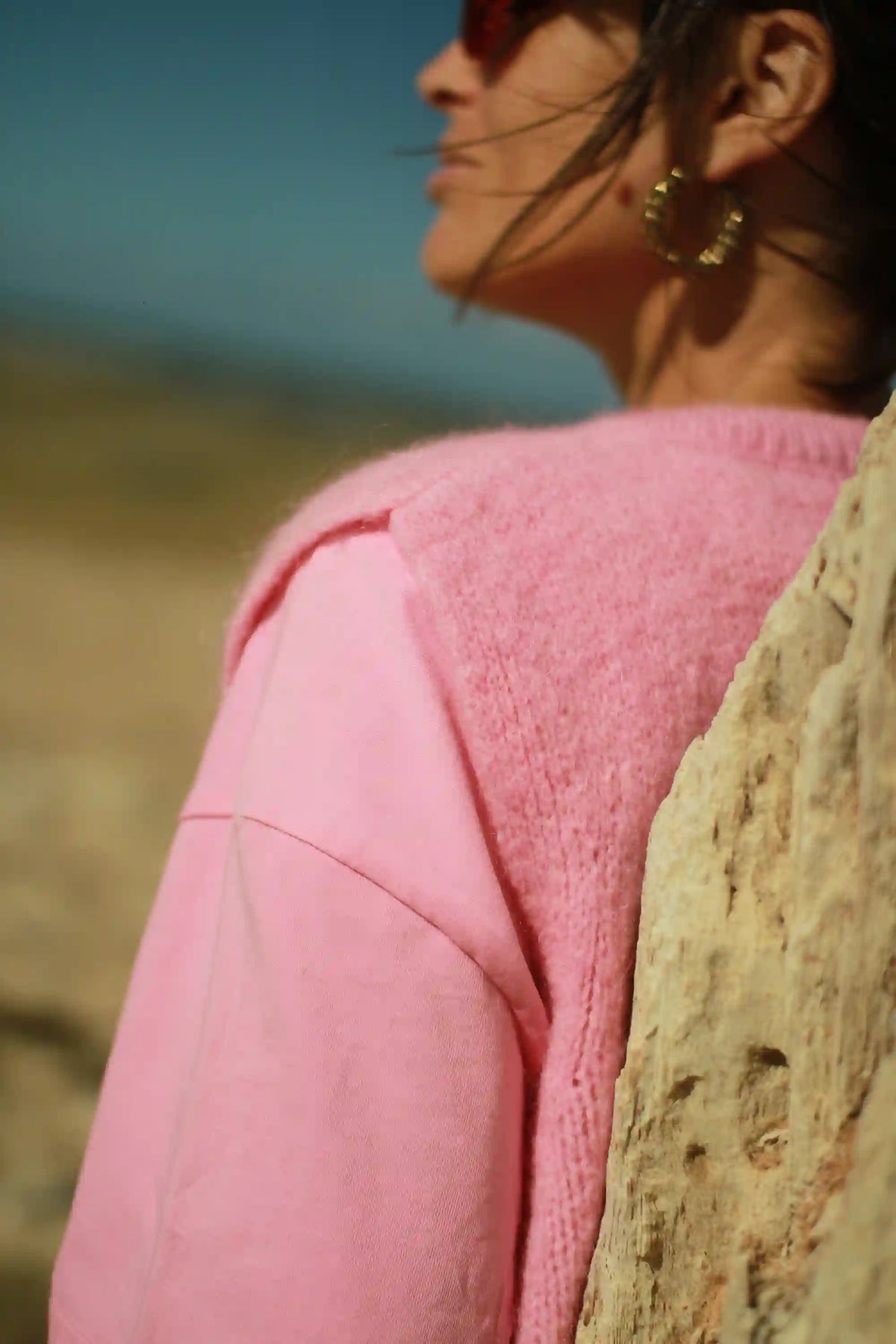 Gilet "Chantal" Rose