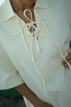 Robe "Clarisse" Coton Beige
