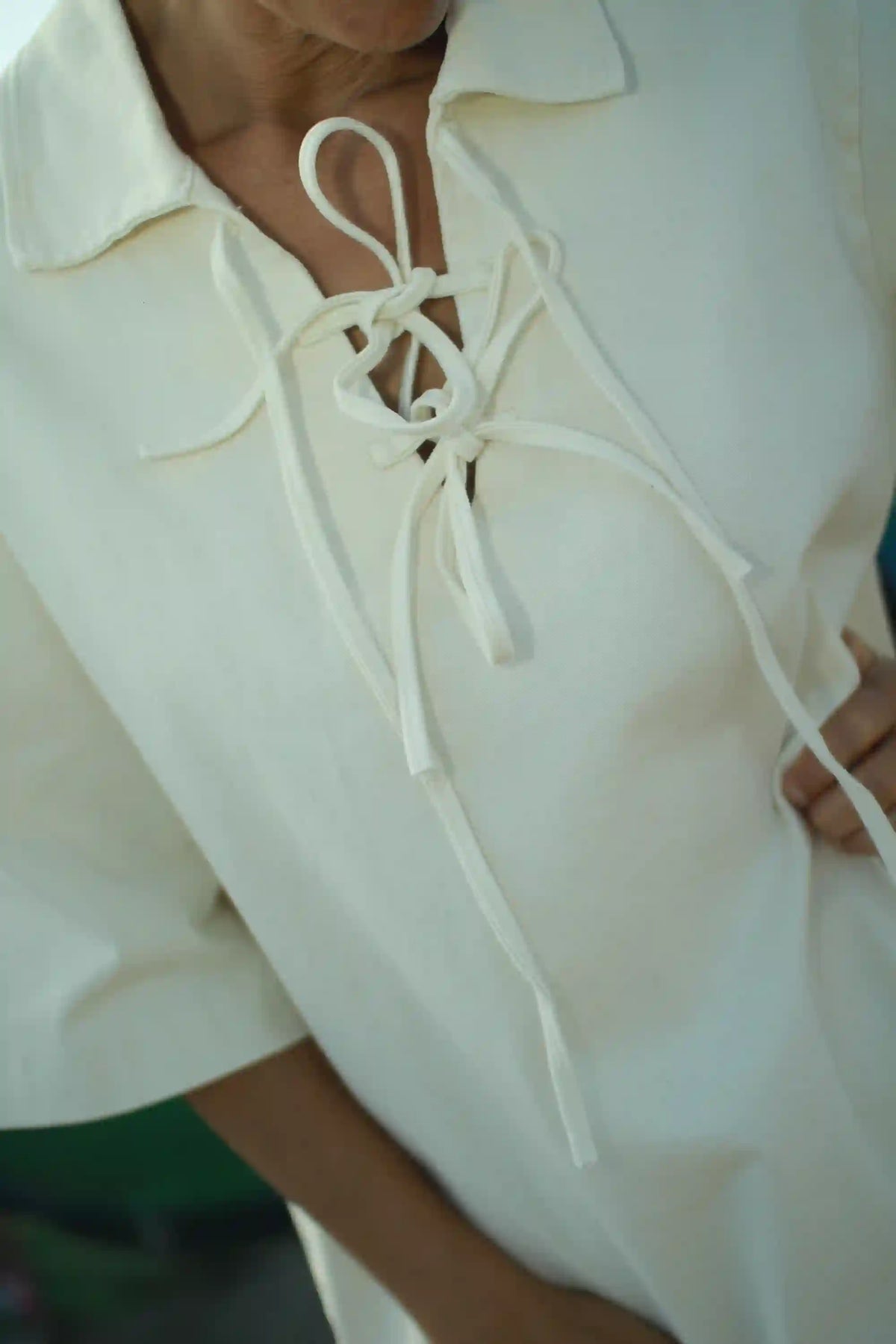 Robe "Clarisse" Coton Beige
