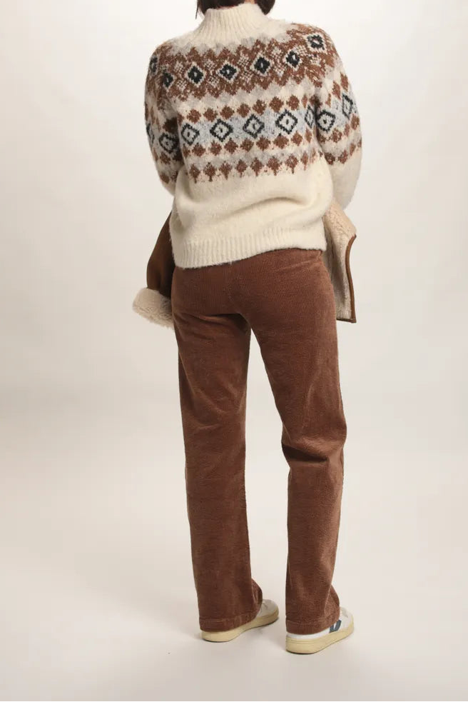 Pull Courchevel Blanc cassé