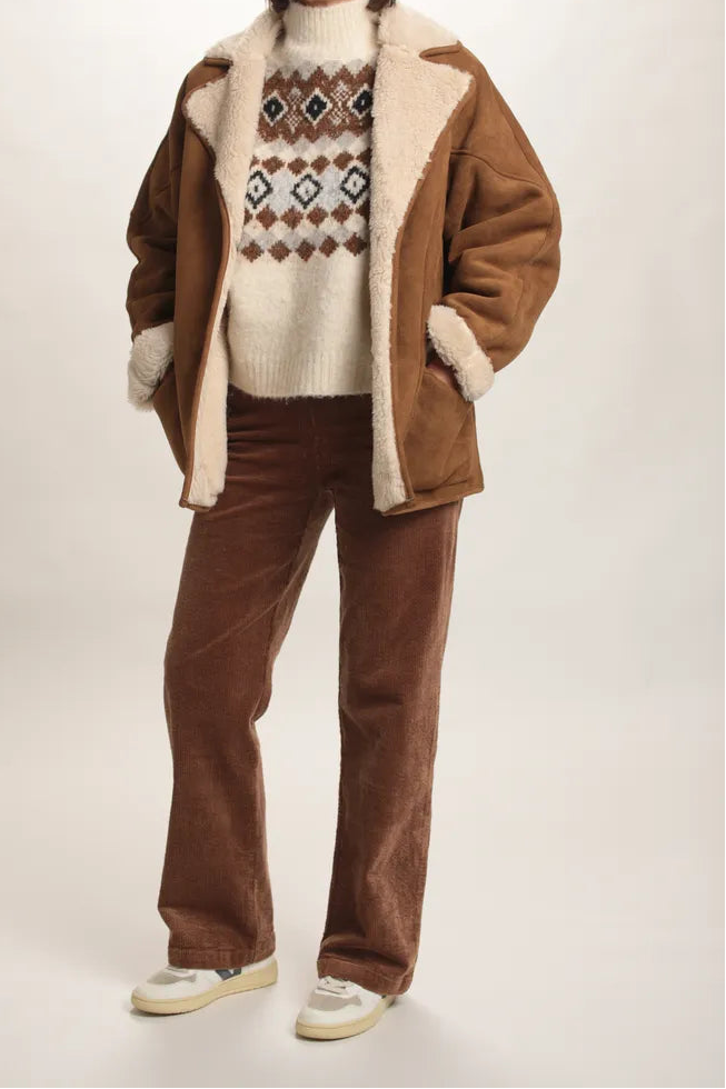 Manteau Oural suedine