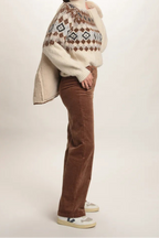 Pantalon Corvette velours côtelé Noisette