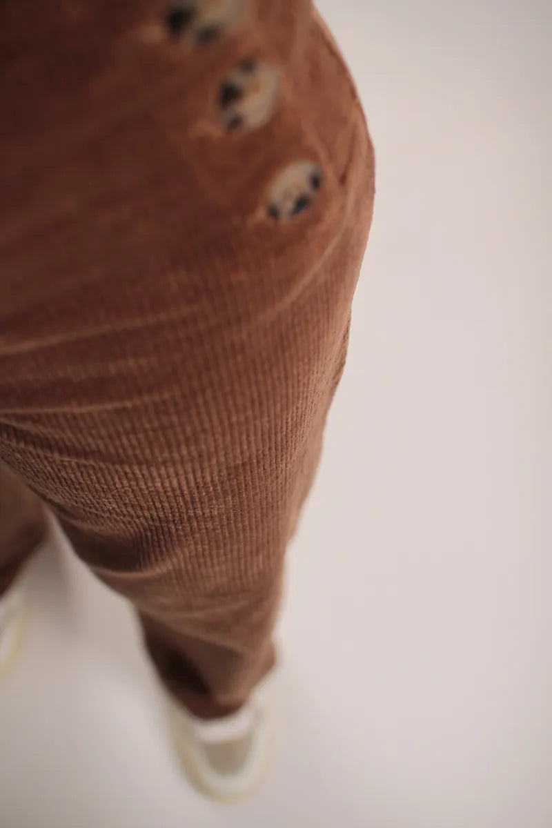 Pantalon Corvette velours côtelé Noisette
