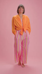 Combinaison Harlo Rose/blanc/orange