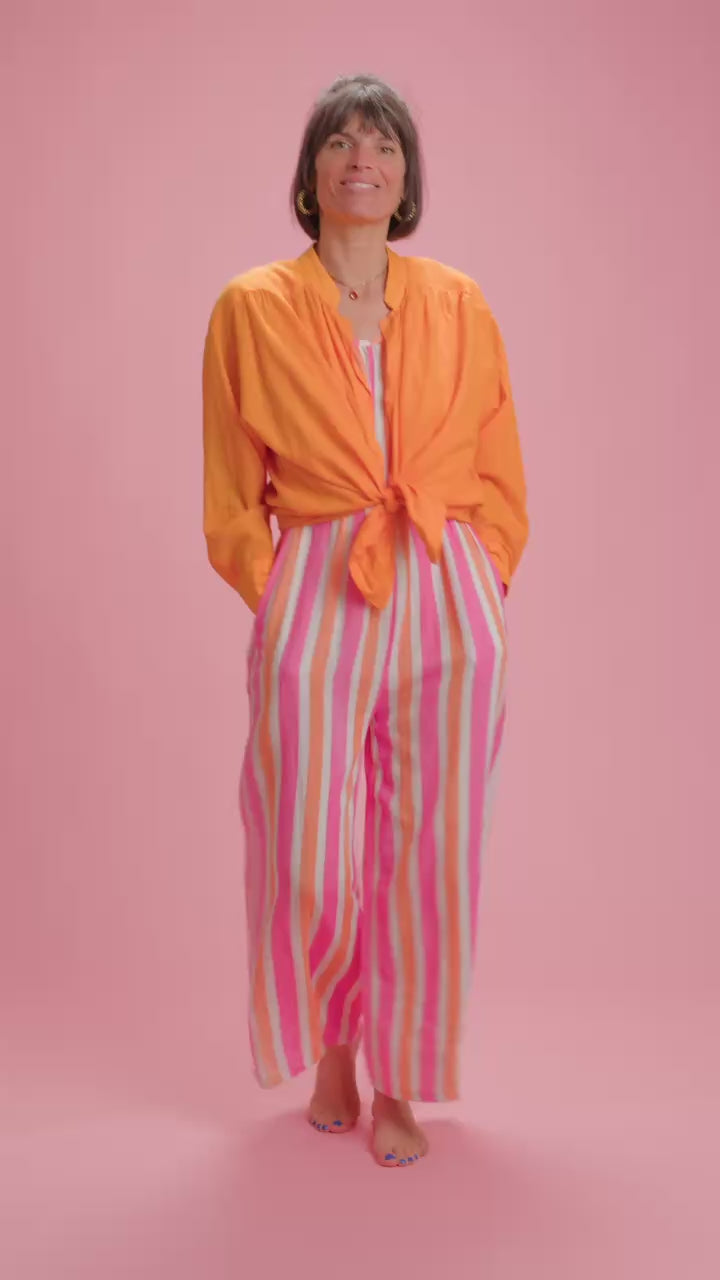 Combinaison Harlo Rose/blanc/orange