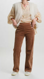 Chemise Caroline carreaux Beige