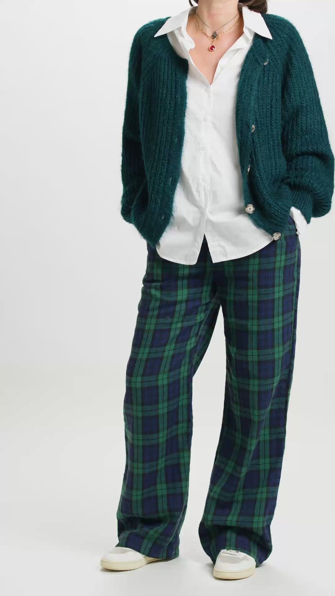 Gilet Esperance Mohair Vert Emeraude