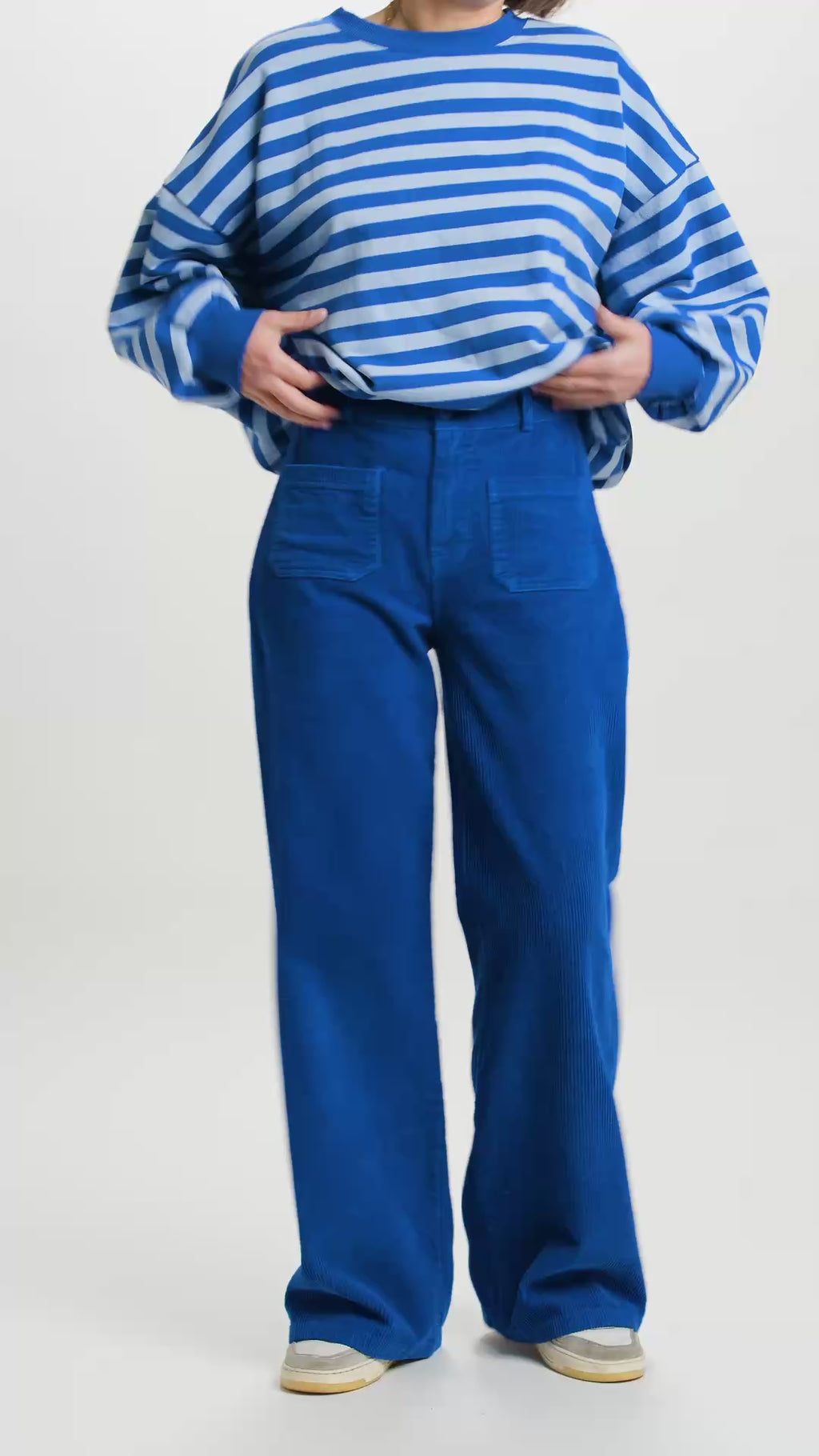 Pantalon Victor Velours Bleu Royal