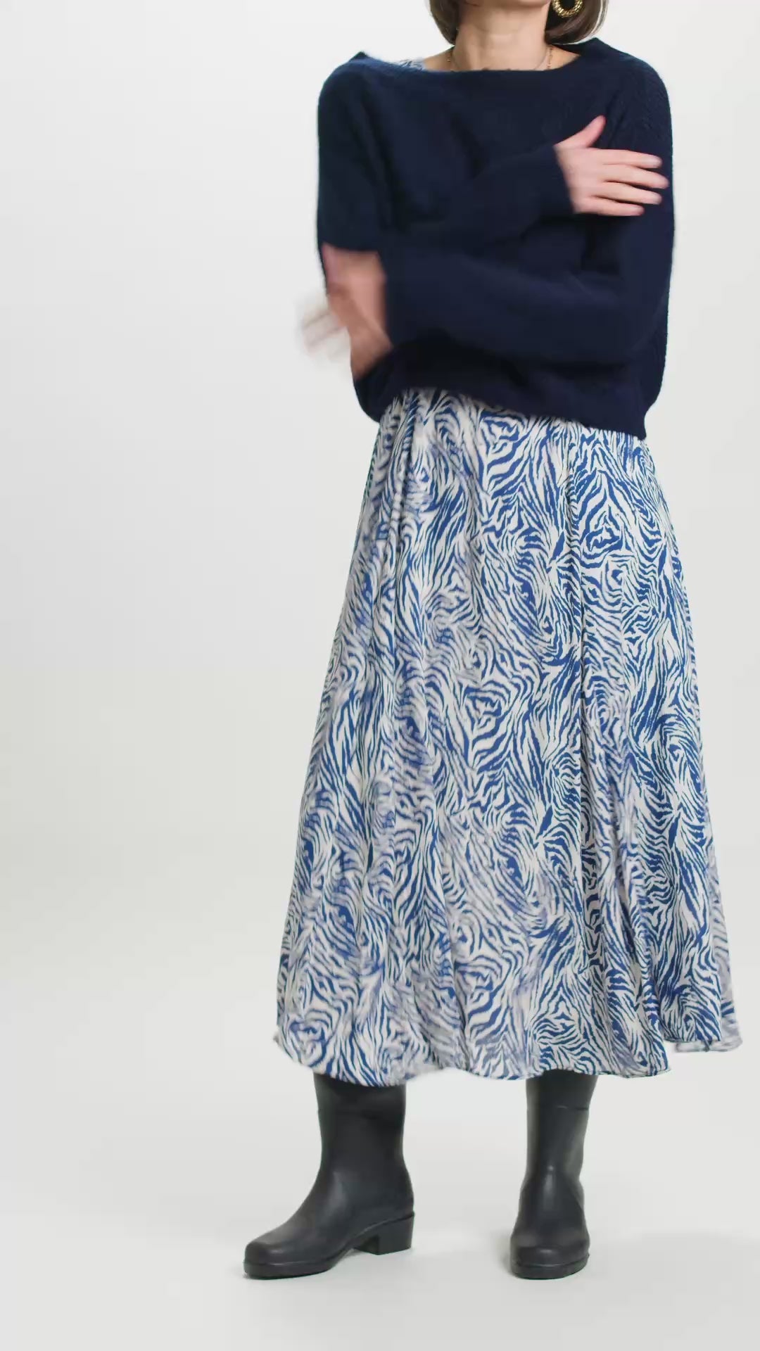 Robe longue Savane Bleu