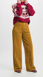 Pull Courchevel Blanc Bordeaux