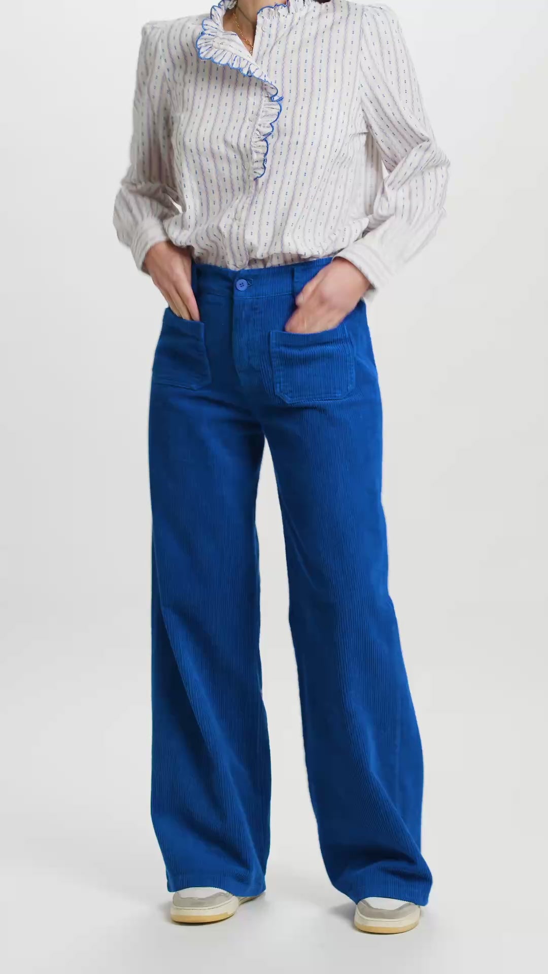 chemise Nelly Rayée Rose&bleu