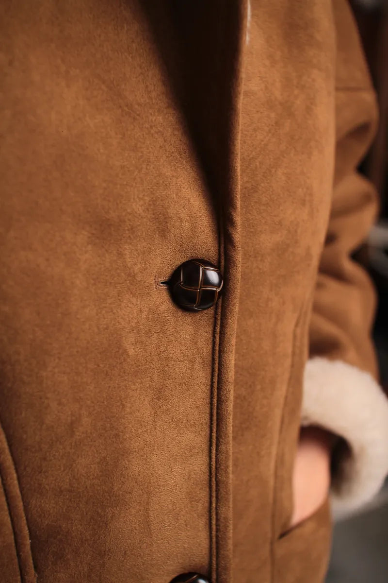 Manteau Oural suedine